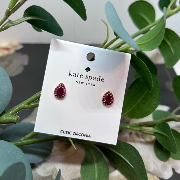 Kate Spade Light Up The Room Holiday Stud Earrings (Pink) NWT - Picture 6 of 15